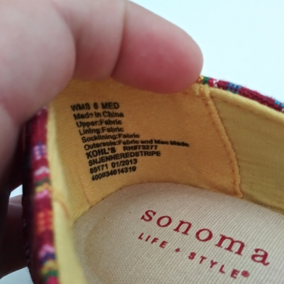 Somoma Aztec print peep toe wedges - Picture 13 of 15